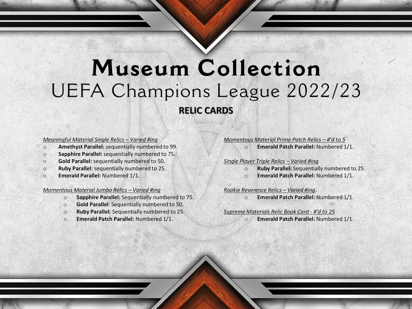 2022/23 Topps Museum Collection UEFA Champions League Soccer Hobby Box - Columbia Hobby - Sports Card Boxes - Toploaders - Card Savers