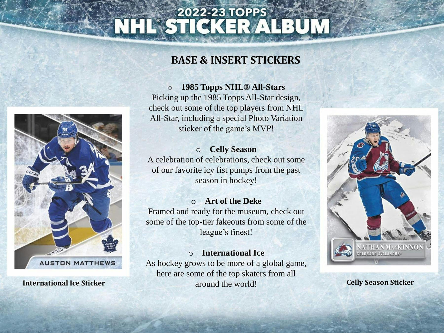 2022/23 Topps NHL Hockey Sticker Collection 50 - Pack Box | Columbia Sports Cards - Columbia Sports Cards