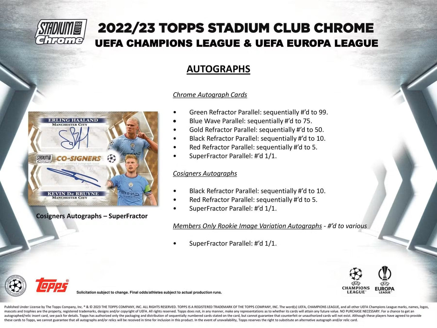 2022/23 Topps Stadium Club Chrome UEFA Club Competitions Soccer Giant Box - Columbia Hobby - Sports Card Boxes - Toploaders - Card Savers