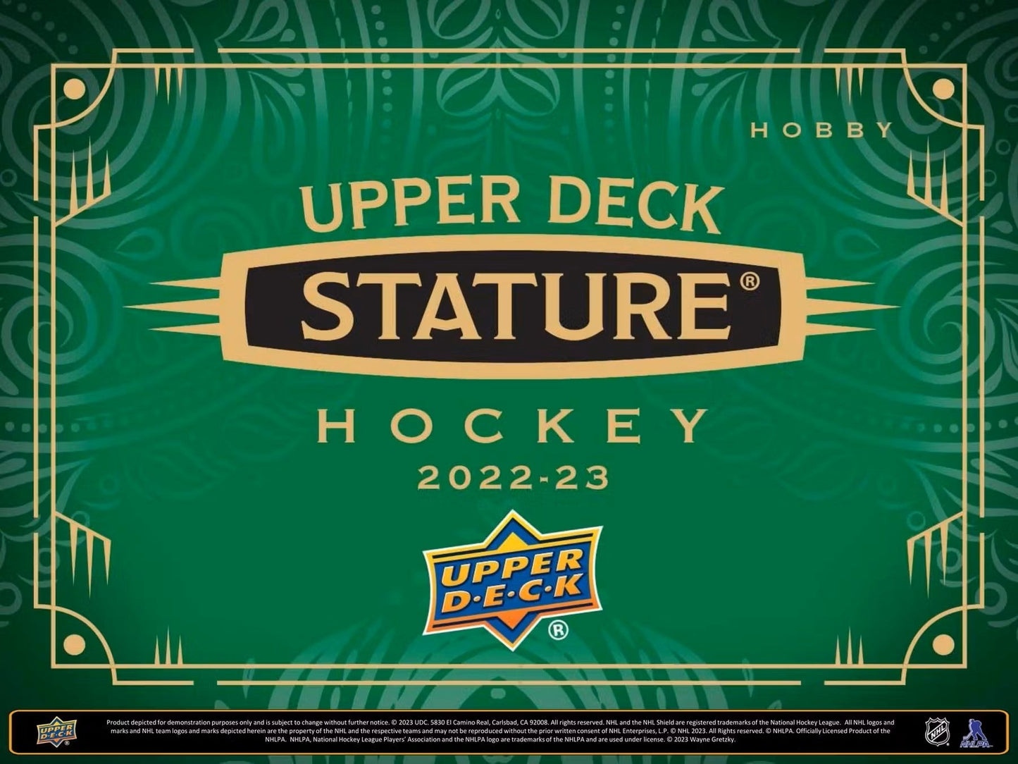 2022/23 Upper Deck Stature Hockey Hobby Box - Columbia Hobby - Sports Card Boxes - Toploaders - Card Savers