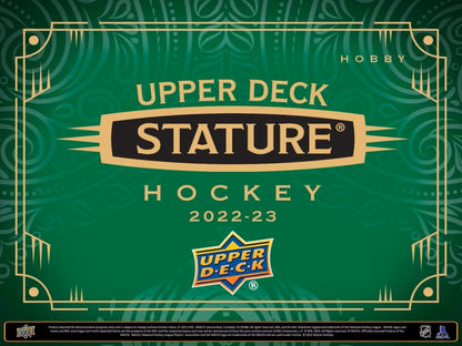 2022/23 Upper Deck Stature Hockey Hobby Box - Columbia Hobby - Sports Card Boxes - Toploaders - Card Savers