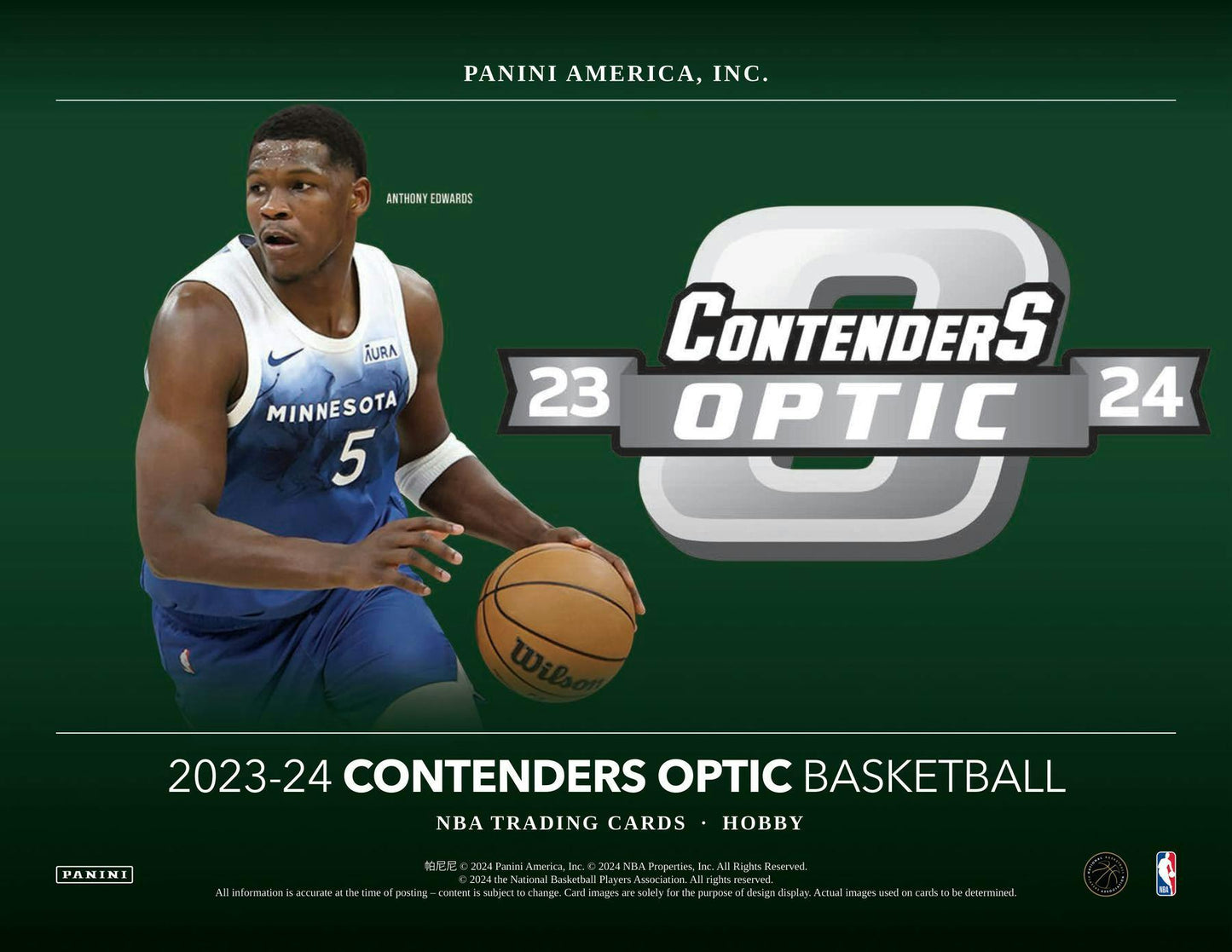 2023 - 24 Panini Contenders Optic Basketball Hobby Box - Columbia Hobby - Sports Card Boxes - Toploaders - Card Savers