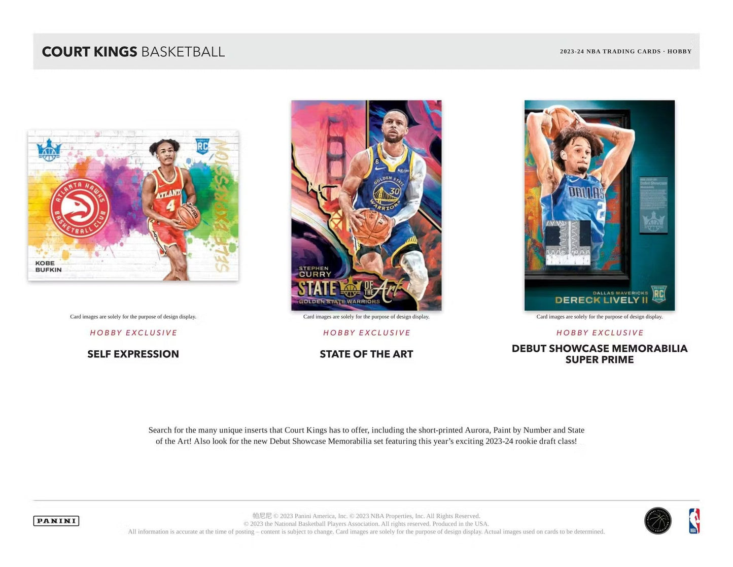 2023 - 24 Panini Court Kings Basketball Hobby Box - Columbia Hobby - Sports Card Boxes - Toploaders - Card Savers