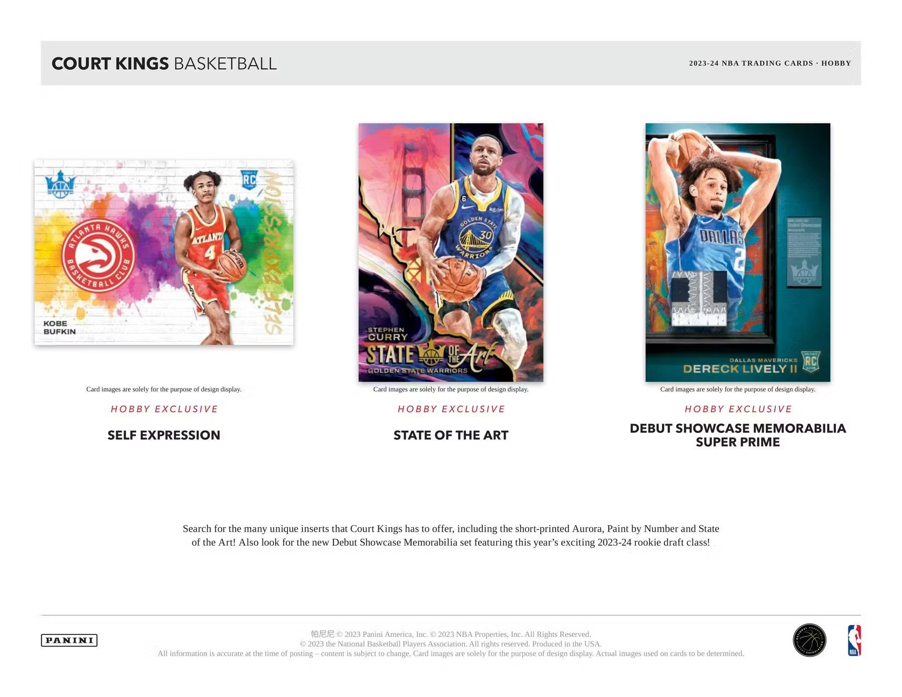 2023 - 24 Panini Court Kings Basketball Hobby Box - Columbia Hobby - Sports Card Boxes - Toploaders - Card Savers