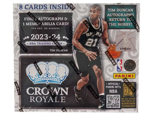 2023 - 24 Panini Crown Royale NBA Basketball Hobby Box - Columbia Hobby - Sports Card Boxes - Toploaders - Card Savers