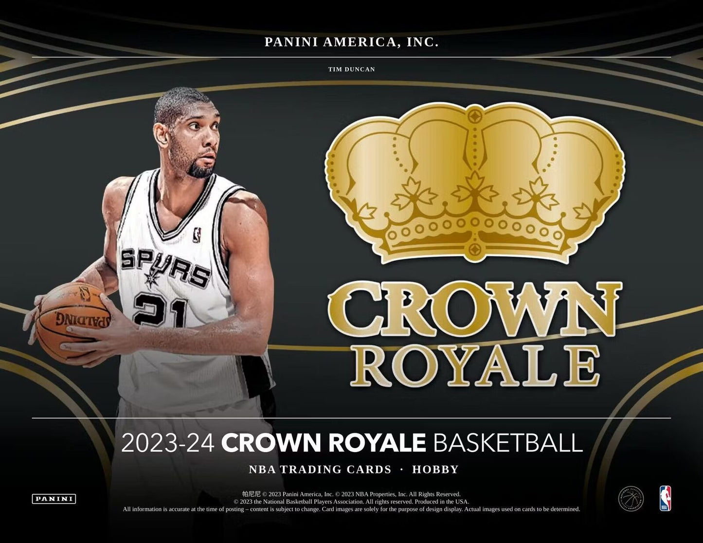2023 - 24 Panini Crown Royale NBA Basketball Hobby Box - Columbia Hobby - Sports Card Boxes - Toploaders - Card Savers
