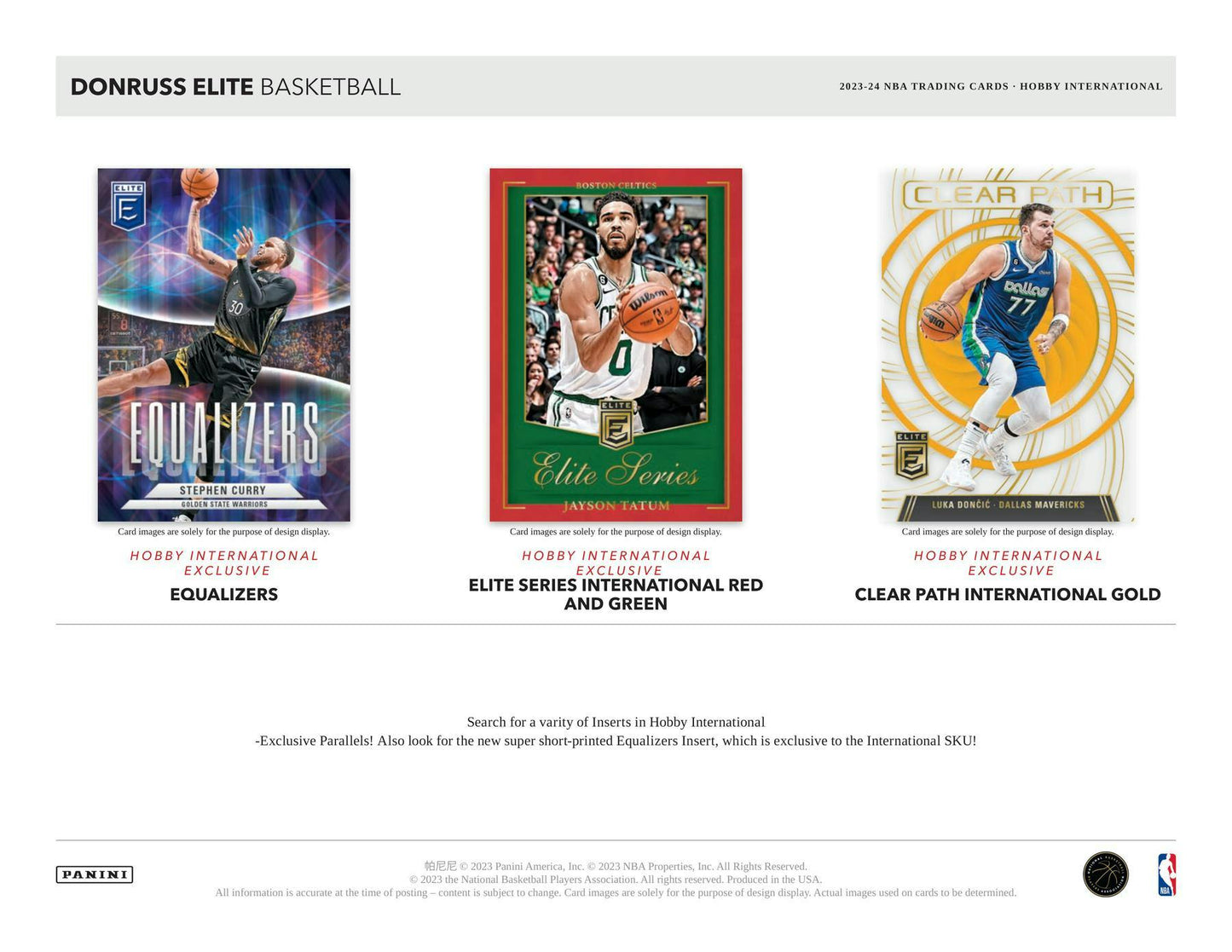 2023 - 24 Panini Donruss Elite Basketball International Hobby Box - Columbia Hobby - Sports Card Boxes - Toploaders - Card Savers