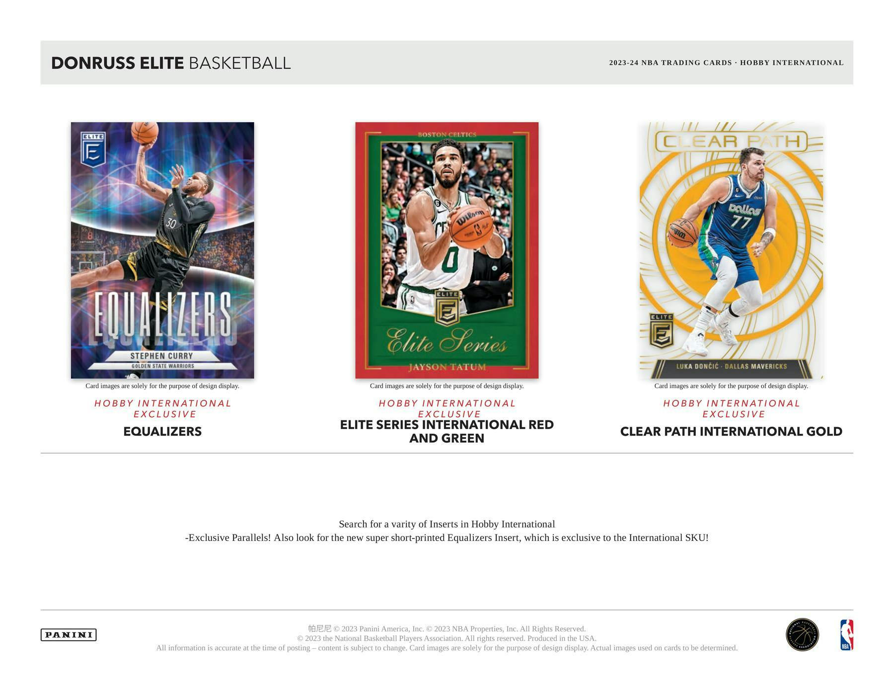 2023 - 24 Panini Donruss Elite Basketball International Hobby Box - Columbia Hobby - Sports Card Boxes - Toploaders - Card Savers