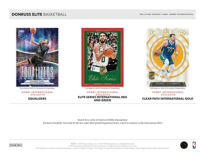 2023 - 24 Panini Donruss Elite Basketball International Hobby Box - Columbia Hobby - Sports Card Boxes - Toploaders - Card Savers