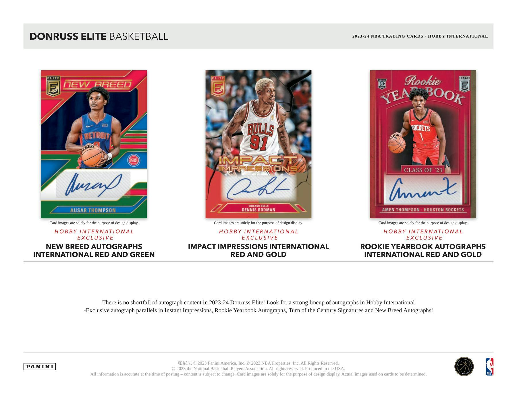 2023 - 24 Panini Donruss Elite Basketball International Hobby Box - Columbia Hobby - Sports Card Boxes - Toploaders - Card Savers