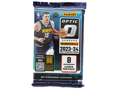 2023 - 24 Panini Donruss Optic Basketball Mega Box (Hyper Pink Prizms) - Columbia Hobby - Sports Card Boxes - Toploaders - Card Savers