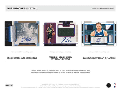 2023 - 24 Panini One and One Basketball Hobby Box - Columbia Hobby - Sports Card Boxes - Toploaders - Card Savers