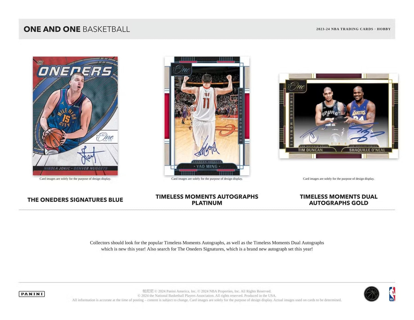 2023 - 24 Panini One and One Basketball Hobby Box - Columbia Hobby - Sports Card Boxes - Toploaders - Card Savers