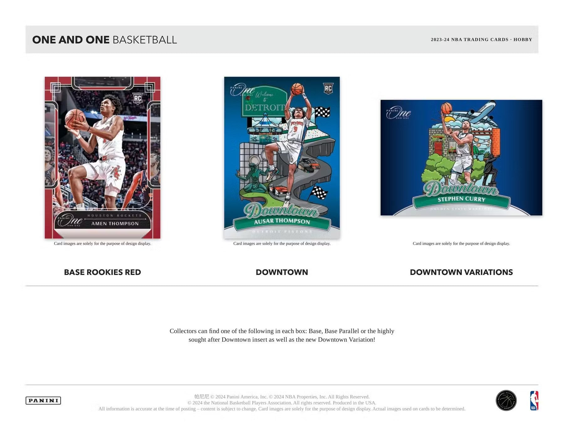 2023 - 24 Panini One and One Basketball Hobby Box - Columbia Hobby - Sports Card Boxes - Toploaders - Card Savers