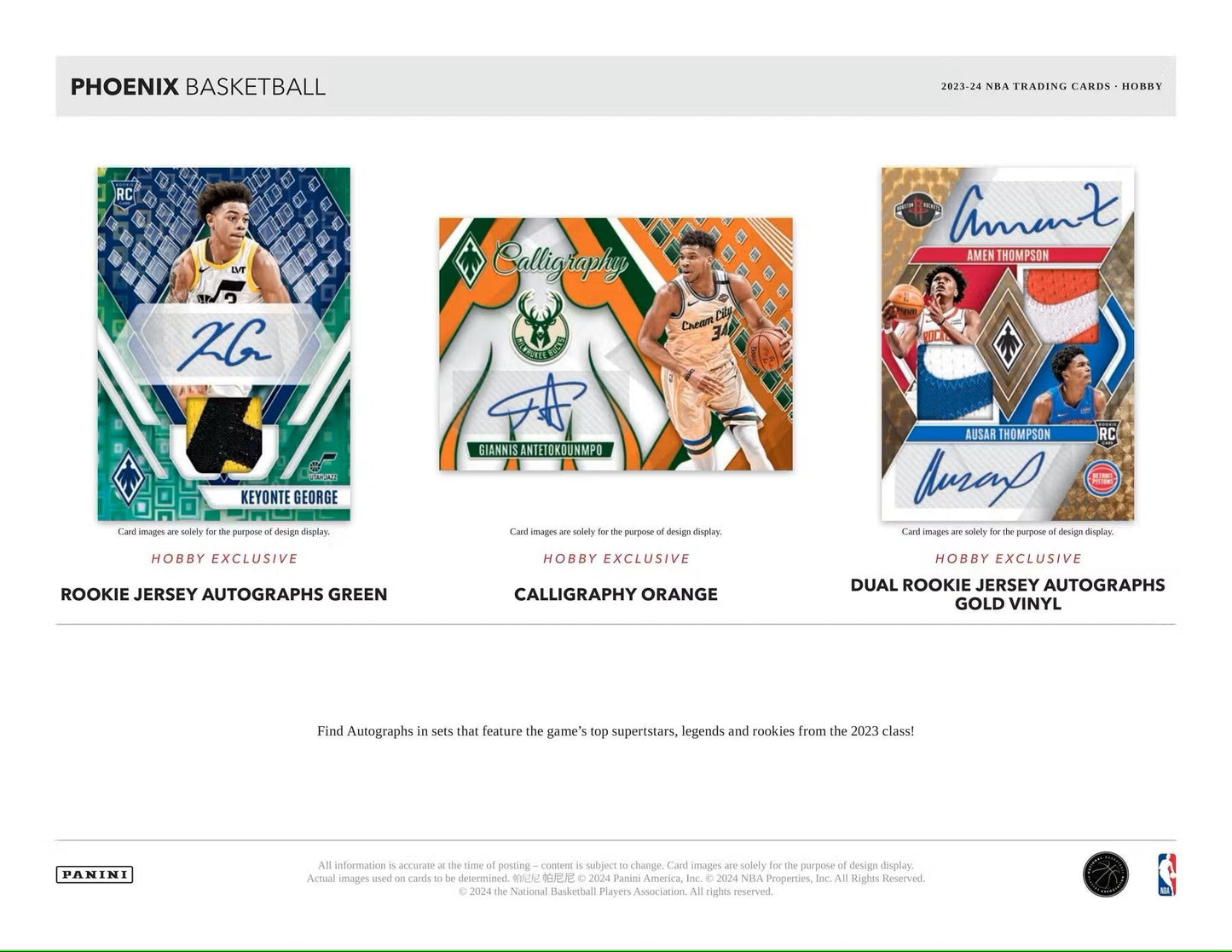 2023 - 24 Panini Phoenix Basketball Hobby Box - Columbia Hobby - Sports Card Boxes - Toploaders - Card Savers