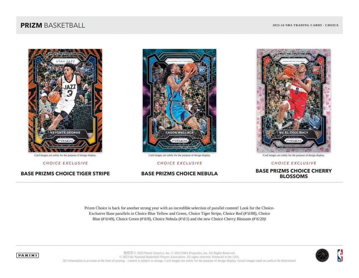 2023 - 24 Panini Prizm Basketball Choice Box - Columbia Hobby - Sports Card Boxes - Toploaders - Card Savers