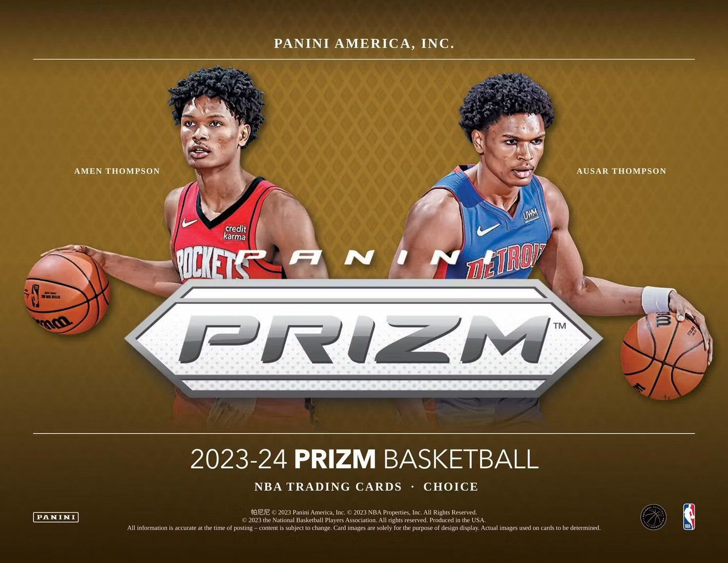 2023 - 24 Panini Prizm Basketball Choice Box - Columbia Hobby - Sports Card Boxes - Toploaders - Card Savers
