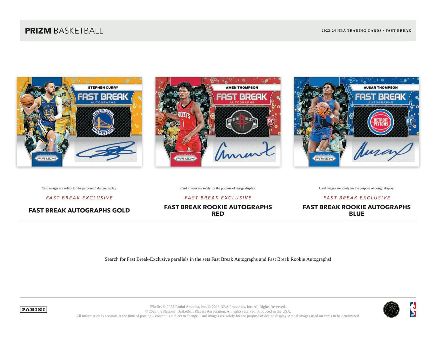 2023 - 24 Panini Prizm Basketball Fast Break Box - Columbia Hobby - Sports Card Boxes - Toploaders - Card Savers