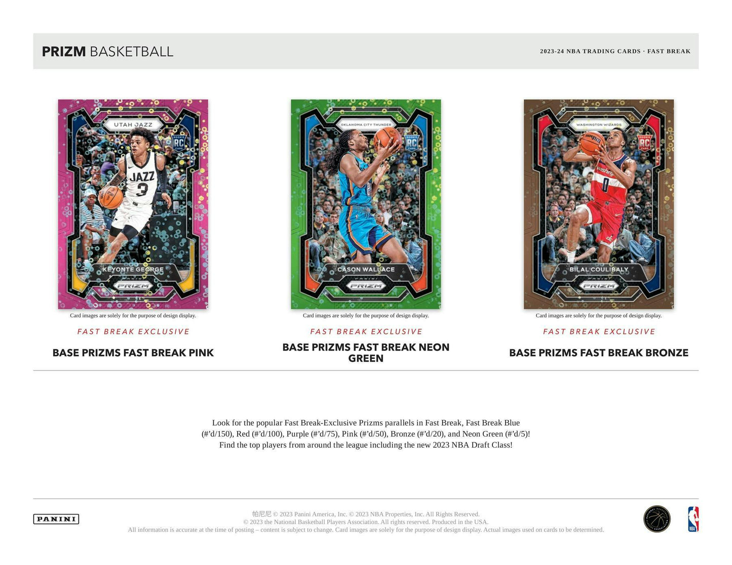 2023 - 24 Panini Prizm Basketball Fast Break Box - Columbia Hobby - Sports Card Boxes - Toploaders - Card Savers