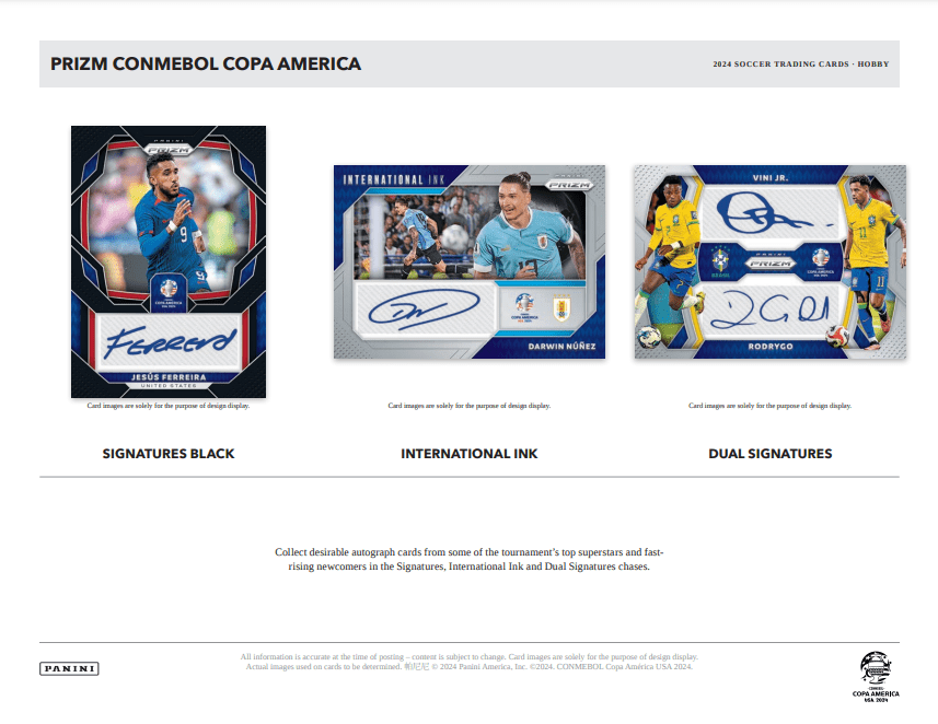 2023 - 24 Panini Prizm COPA America Soccer Hobby Box - Columbia Hobby - Sports Card Boxes - Toploaders - Card Savers