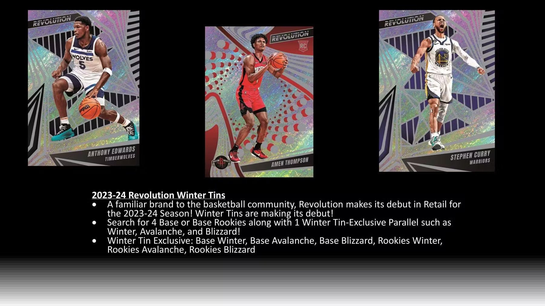 2023 - 24 Panini Revolution Basketball Winter Tin - Columbia Hobby - Sports Card Boxes - Toploaders - Card Savers