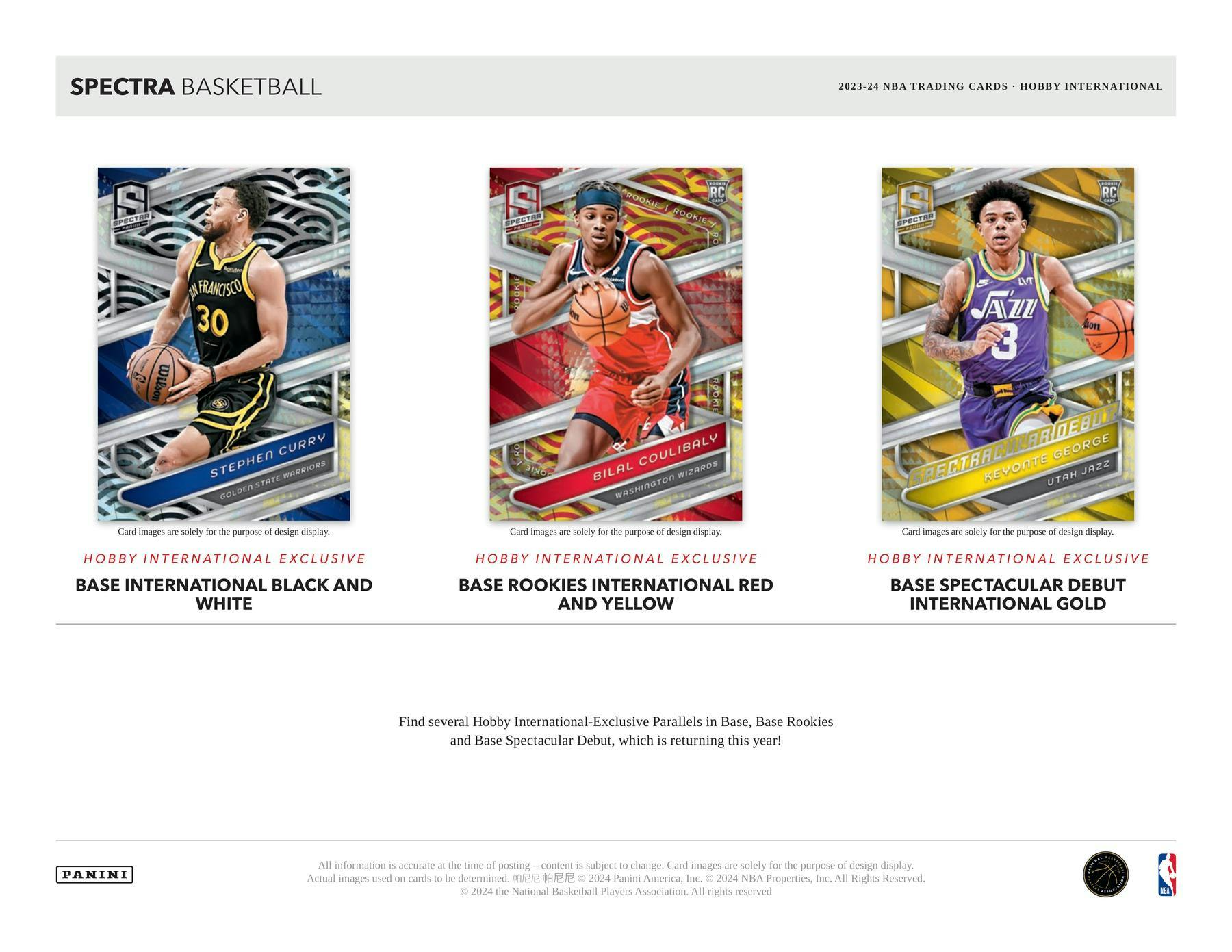2023 - 24 Panini Spectra Basketball International Hobby Box - Columbia Hobby - Sports Card Boxes - Toploaders - Card Savers