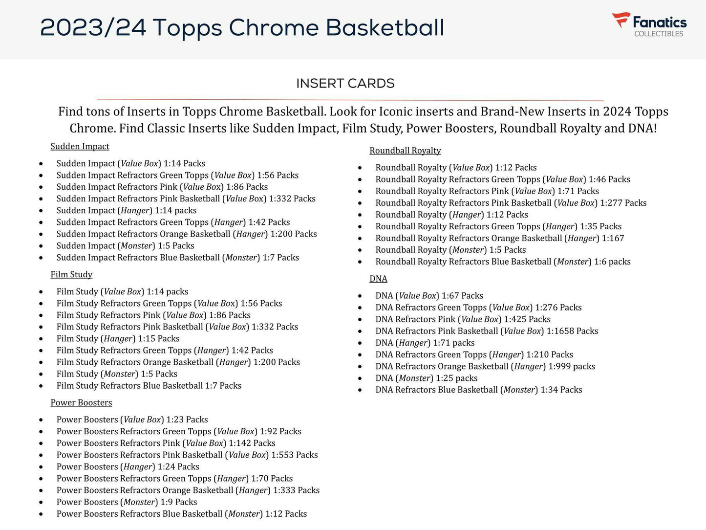 2023 - 24 Topps Chrome Basketball Blaster Box - Columbia Hobby - Sports Card Boxes - Toploaders - Card Savers