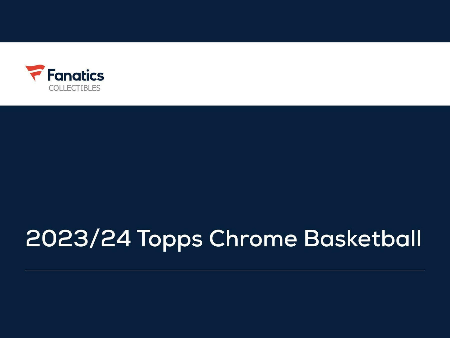 2023 - 24 Topps Chrome Basketball Blaster Box - Columbia Hobby - Sports Card Boxes - Toploaders - Card Savers