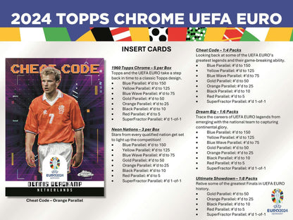 2023 - 24 Topps Chrome UEFA Euro Soccer Hobby Box - Columbia Hobby - Sports Card Boxes - Toploaders - Card Savers