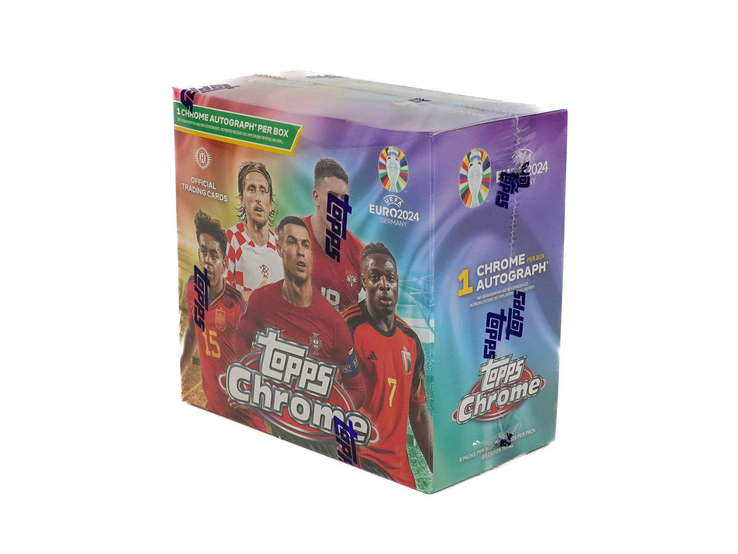2023 - 24 Topps Chrome UEFA Euro Soccer Hobby Box - Columbia Hobby - Sports Card Boxes - Toploaders - Card Savers