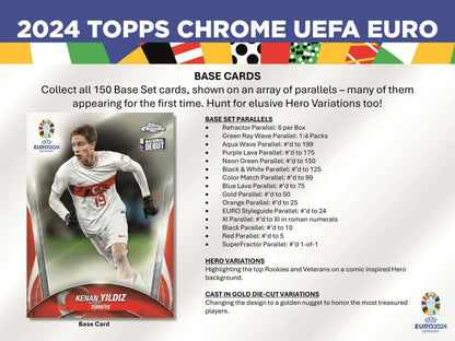 2023 - 24 Topps Chrome UEFA Euro Soccer Hobby Box - Columbia Hobby - Sports Card Boxes - Toploaders - Card Savers