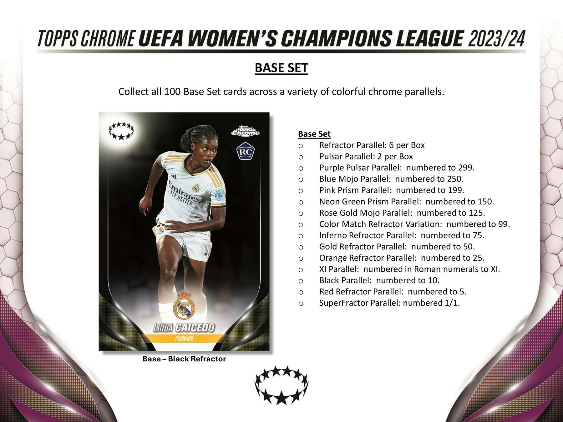 2023 - 24 Topps Chrome UEFA Women's Champions League Soccer Hobby Box - Columbia Hobby - Sports Card Boxes - Toploaders - Card Savers