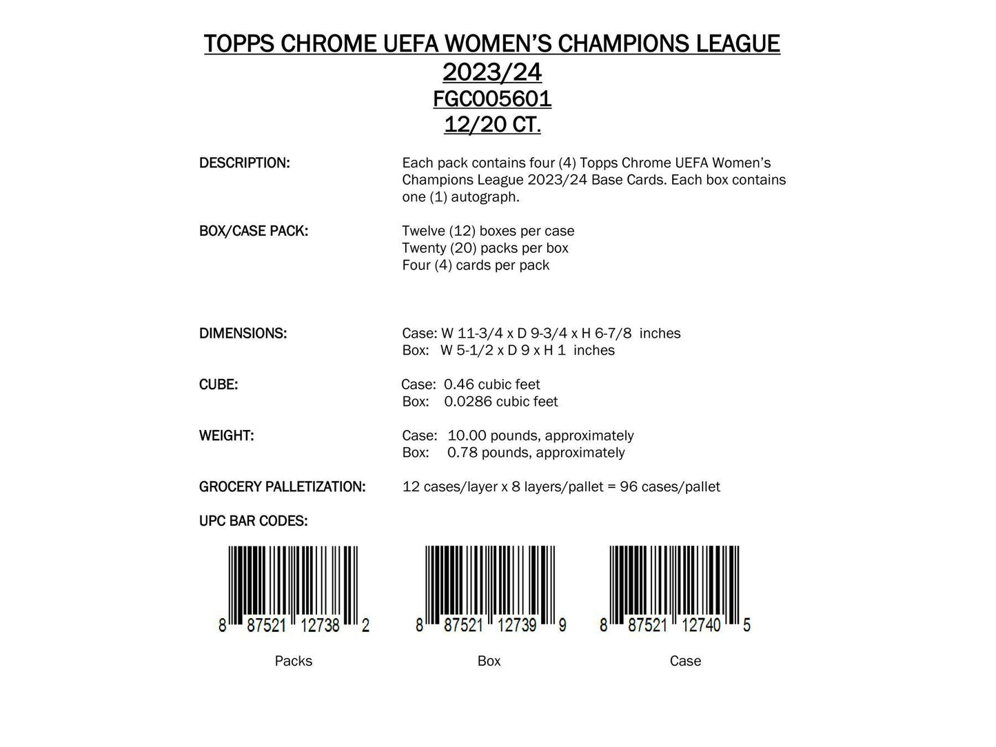 2023 - 24 Topps Chrome UEFA Women's Champions League Soccer Hobby Box - Columbia Hobby - Sports Card Boxes - Toploaders - Card Savers