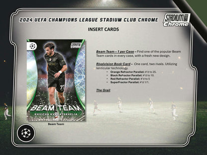 2023 - 24 Topps Stadium Club Chrome UEFA Club Competitions Soccer Hobby Box - Columbia Hobby - Sports Card Boxes - Toploaders - Card Savers
