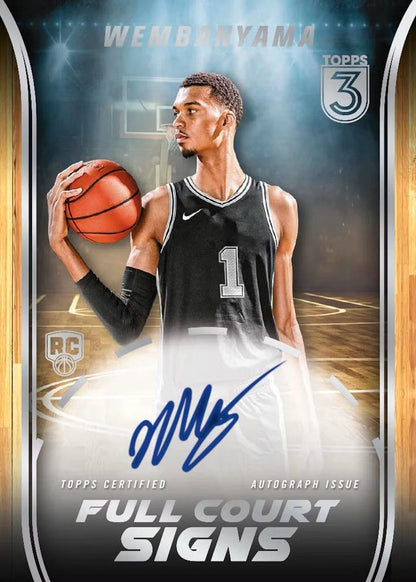 2023 - 24 Topps Three Basketball Hobby Box - Columbia Hobby - Sports Card Boxes - Toploaders - Card Savers