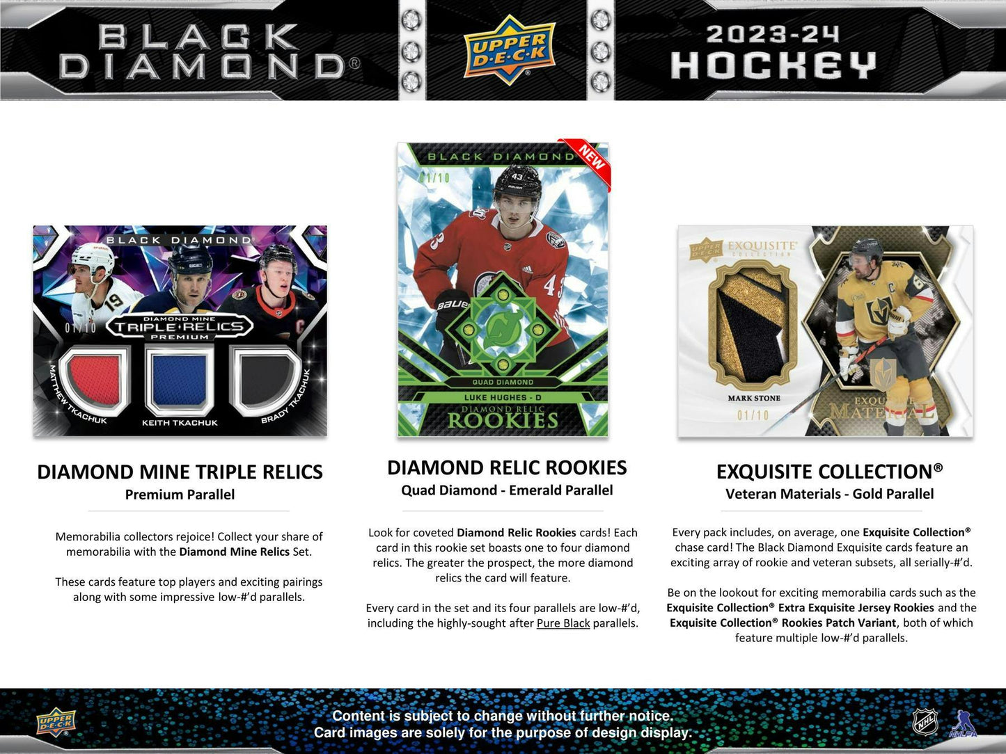 2023 - 24 Upper Deck Black Diamond Hockey Hobby Box - Columbia Hobby - Sports Card Boxes - Toploaders - Card Savers