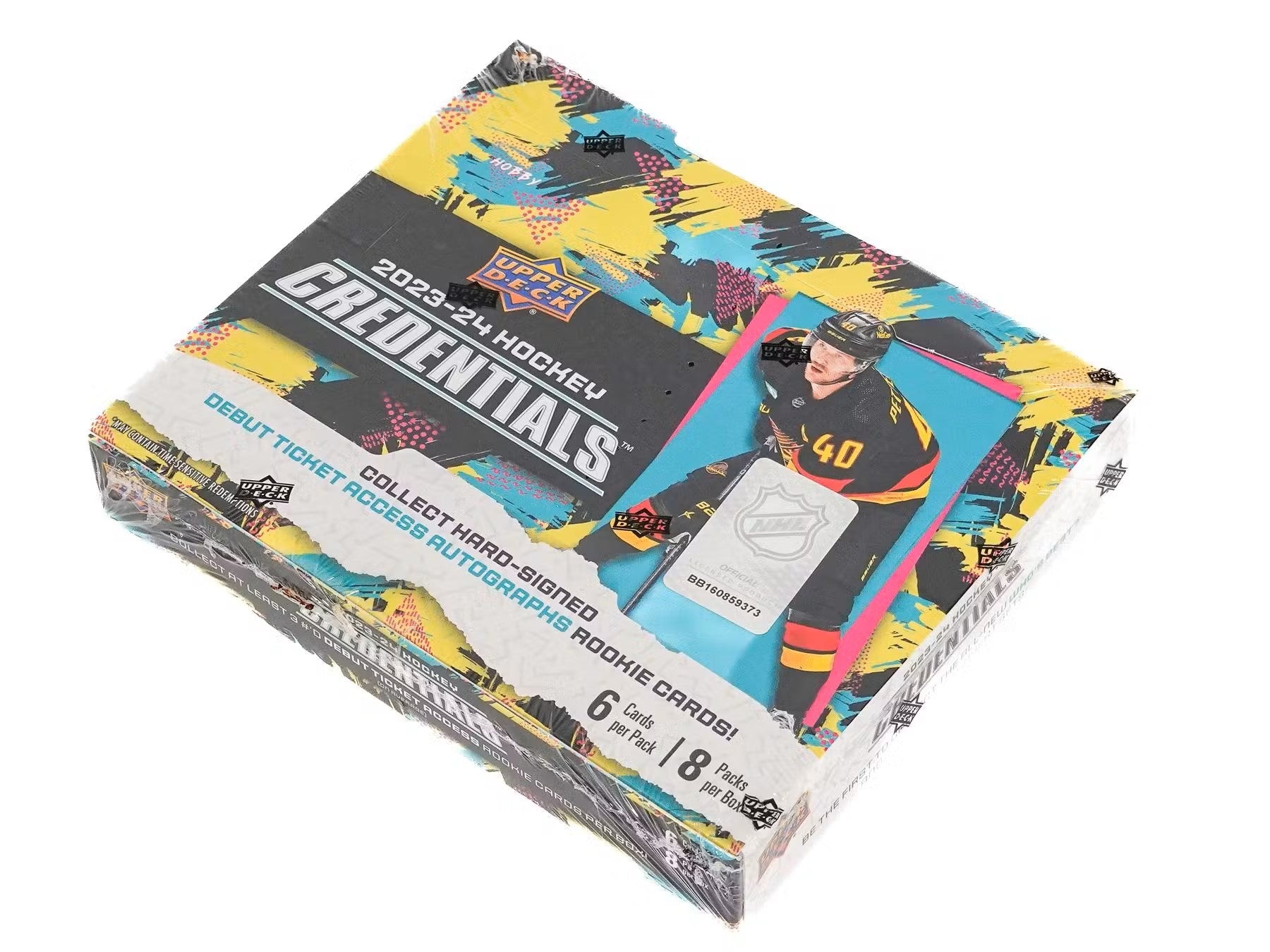 2023 - 24 Upper Deck Credentials Hockey Hobby Box - Columbia Hobby - Sports Card Boxes - Toploaders - Card Savers