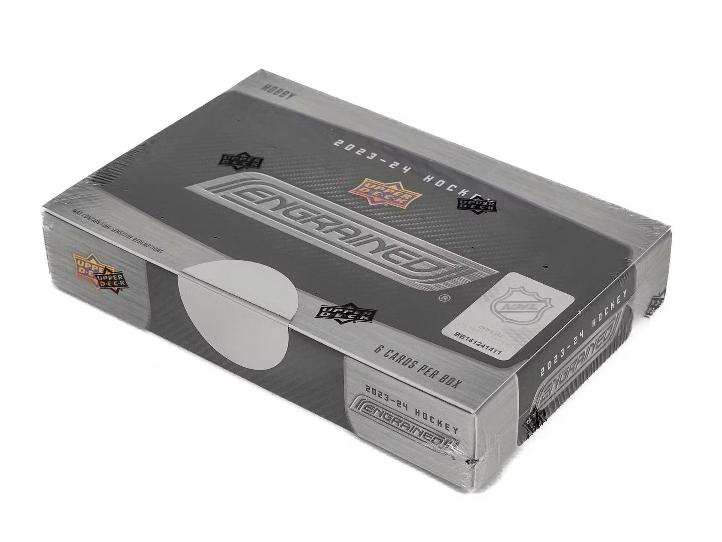 2023 - 24 Upper Deck Engrained Hockey Hobby Box - Columbia Hobby - Sports Card Boxes - Toploaders - Card Savers