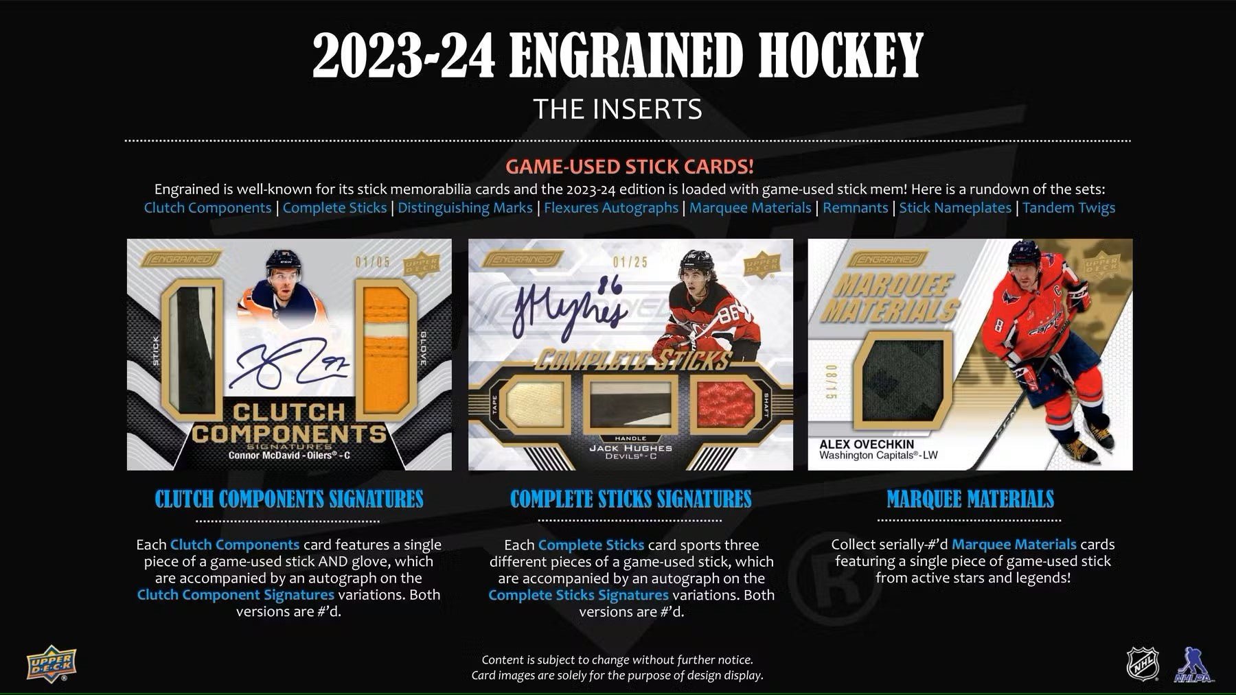 2023 - 24 Upper Deck Engrained Hockey Hobby Box - Columbia Hobby - Sports Card Boxes - Toploaders - Card Savers