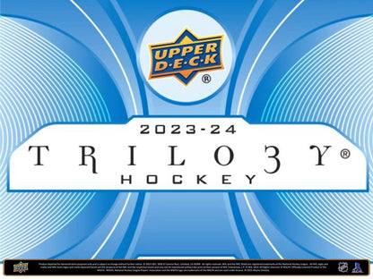 2023 - 24 Upper Deck Trilogy Hockey Hobby Box - Columbia Hobby - Sports Card Boxes - Toploaders - Card Savers