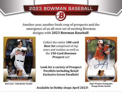 2023 Bowman Baseball 6 - Pack Blaster Box - Columbia Hobby - Sports Card Boxes - Toploaders - Card Savers