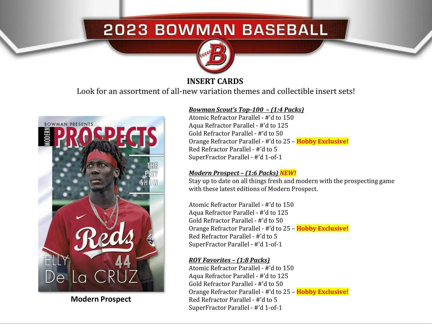 2023 Bowman Baseball Hobby Box - Columbia Hobby - Sports Card Boxes - Toploaders - Card Savers