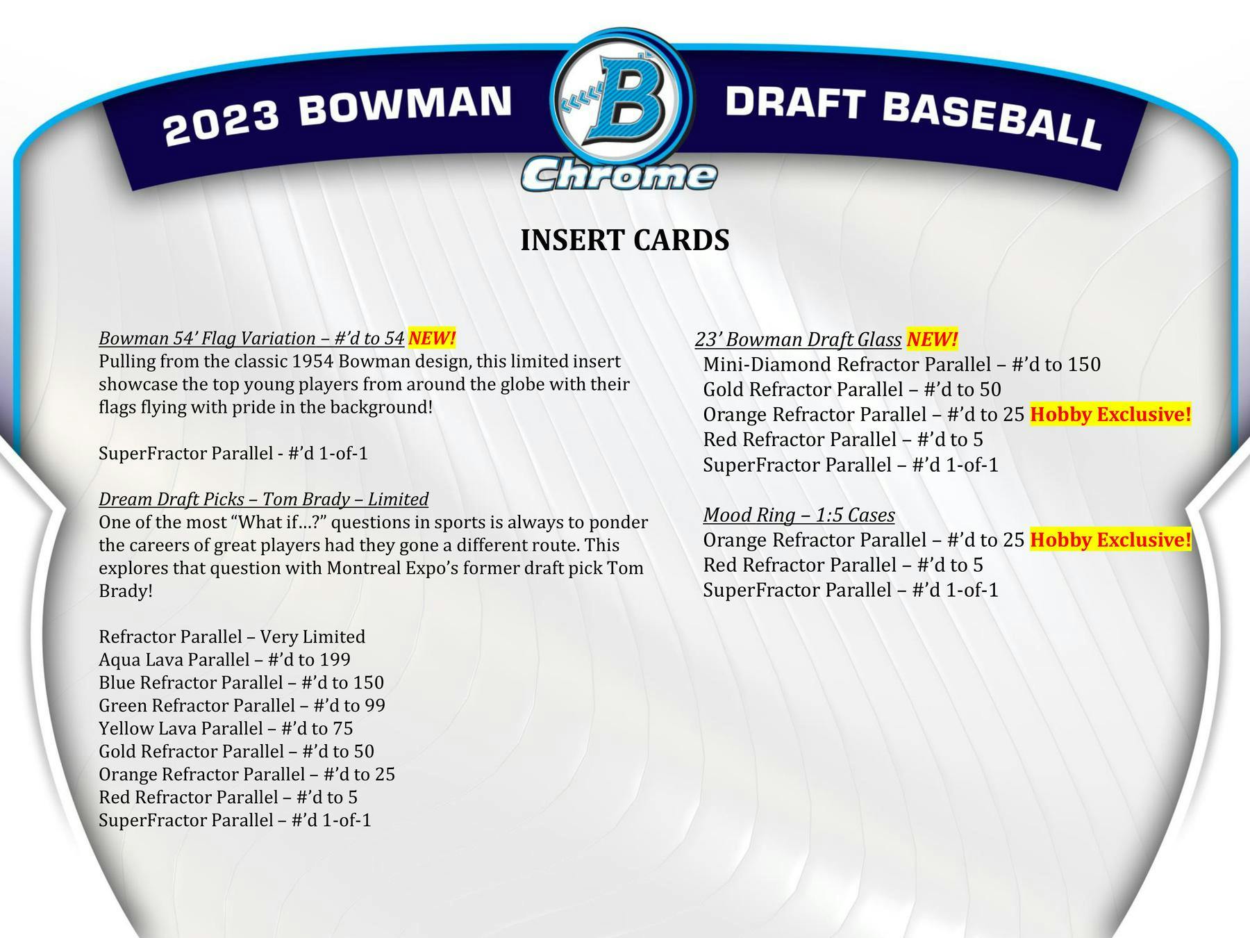 2023 Bowman Draft Baseball Hobby Jumbo Box - Columbia Hobby - Sports Card Boxes - Toploaders - Card Savers