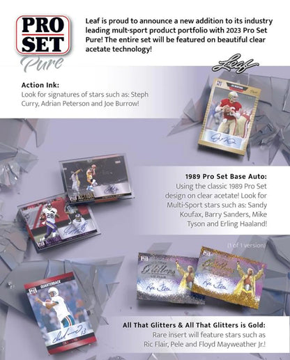 2023 Leaf Pro Set Pure Multisport Hobby Box - Columbia Hobby - Sports Card Boxes - Toploaders - Card Savers