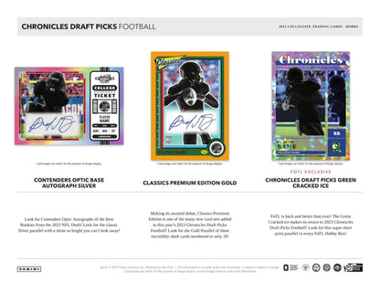 2023 Panini Chronicles Draft Picks Football Hobby Box - Columbia Hobby - Sports Card Boxes - Toploaders - Card Savers