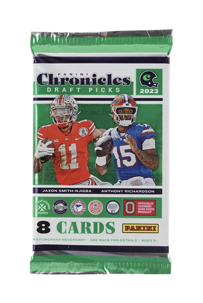 2023 Panini Chronicles Draft Picks Football Hobby Box - Columbia Hobby - Sports Card Boxes - Toploaders - Card Savers