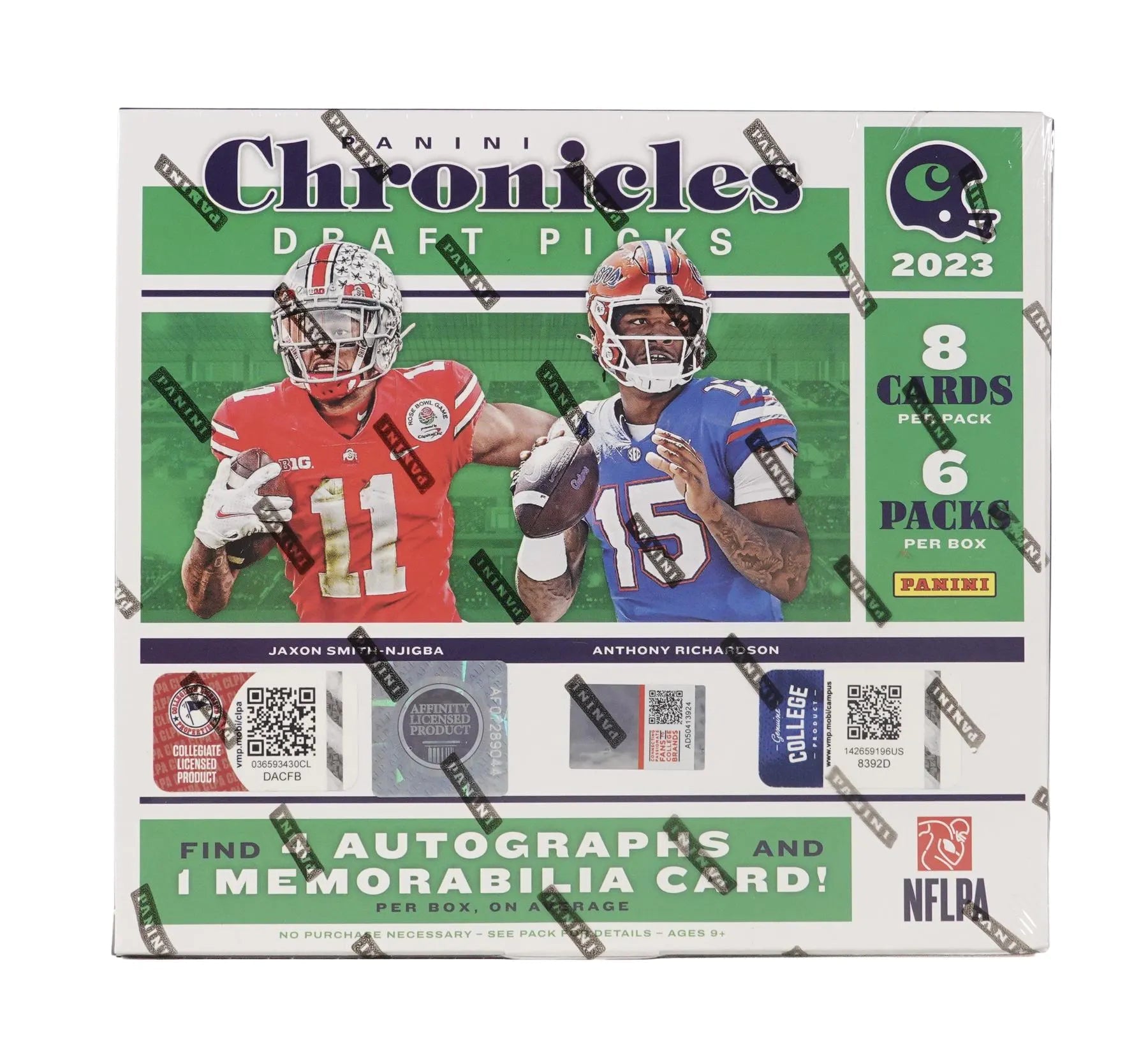 2023 Panini Chronicles Draft Picks Football Hobby Box - Columbia Hobby - Sports Card Boxes - Toploaders - Card Savers