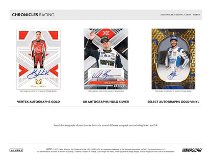 2023 Panini Chronicles Racing Hobby Box - Columbia Hobby - Sports Card Boxes - Toploaders - Card Savers