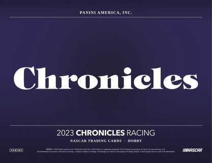 2023 Panini Chronicles Racing Hobby Box - Columbia Hobby - Sports Card Boxes - Toploaders - Card Savers