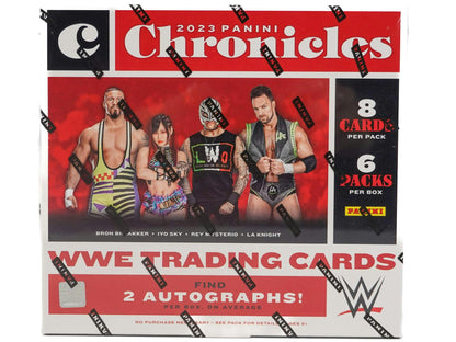 2023 Panini Chronicles WWE Hobby - Columbia Hobby - Sports Card Boxes - Toploaders - Card Savers
